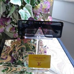 Black Sunglasses Retro  Frame Sunglasses Large Frame Unisex Sunglasses 