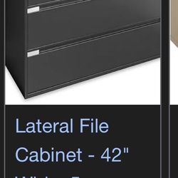 5 Drawer Filing Cabinet 5 1/2 Ft Tall 3 1/2 Ft Wide 
