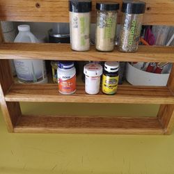 Wooden Medicinal Rack