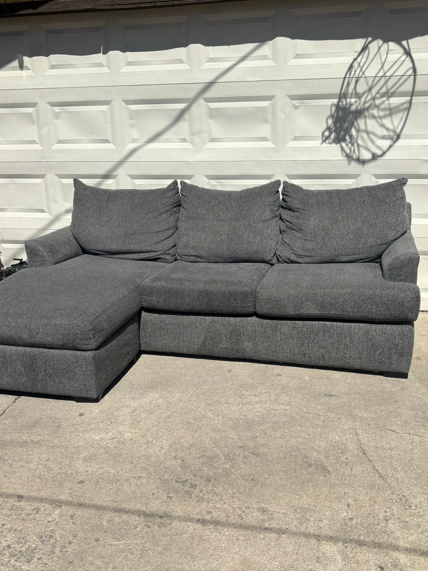 Free Delivery ! Grey Reversal Couch L Shape Sectional  