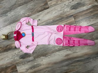 Princess Peach motorcycle jumpsuit cosplay costume