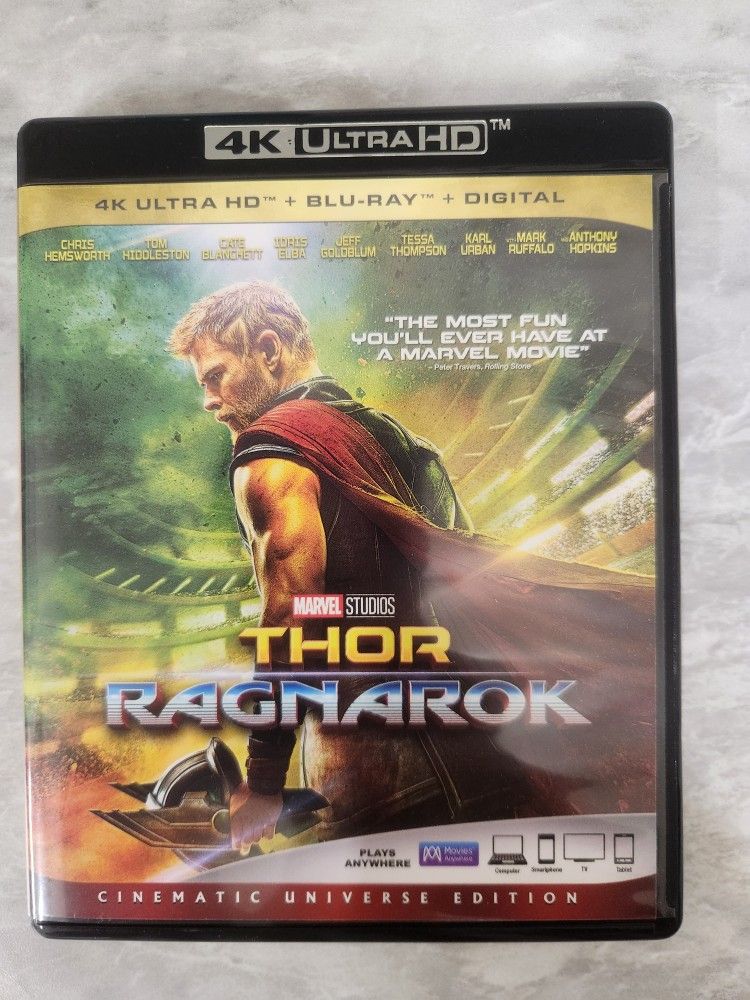 Marvel Thor: Ragnarok Blu-Ray & 4K ULTRA HD - BRAND NEW