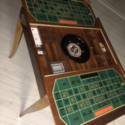 Vintage Wooden Game Table 