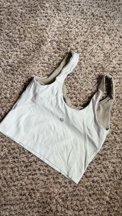 Lululemon XS light grey sport bra