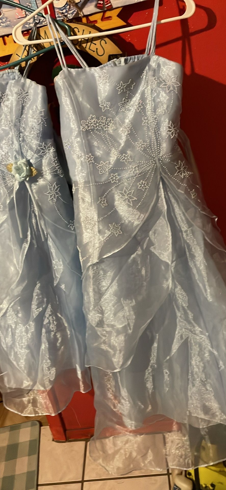 Selling 2 Girls Dresses Size 8 And Size 12