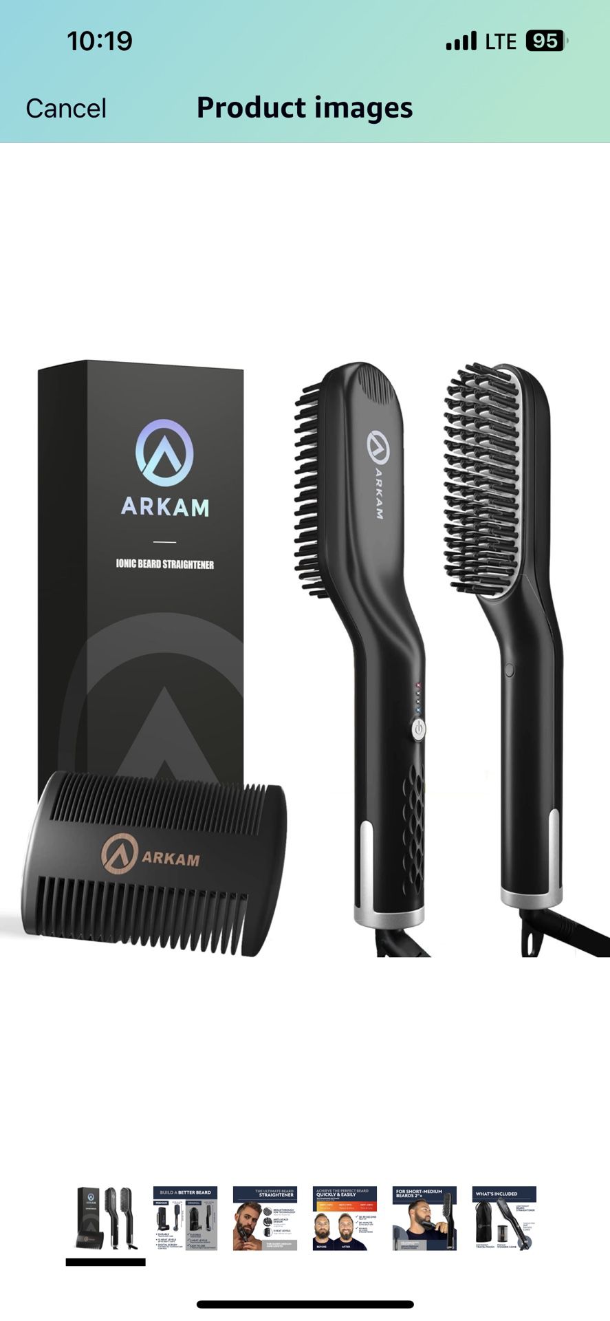 Arkam Premium Beard Straightener 