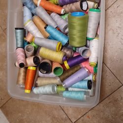 Sewing Threads Lot Many Assorted !