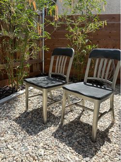 Set of two vintage Emeco Navy Chairs