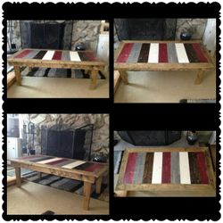 Hand built coffee table