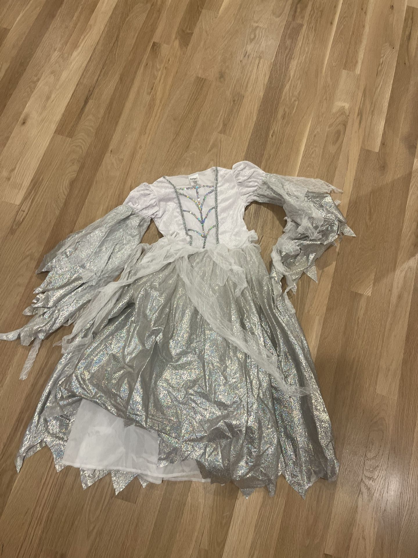 Good Witch Halloween Costume Silver White Girls Size Small