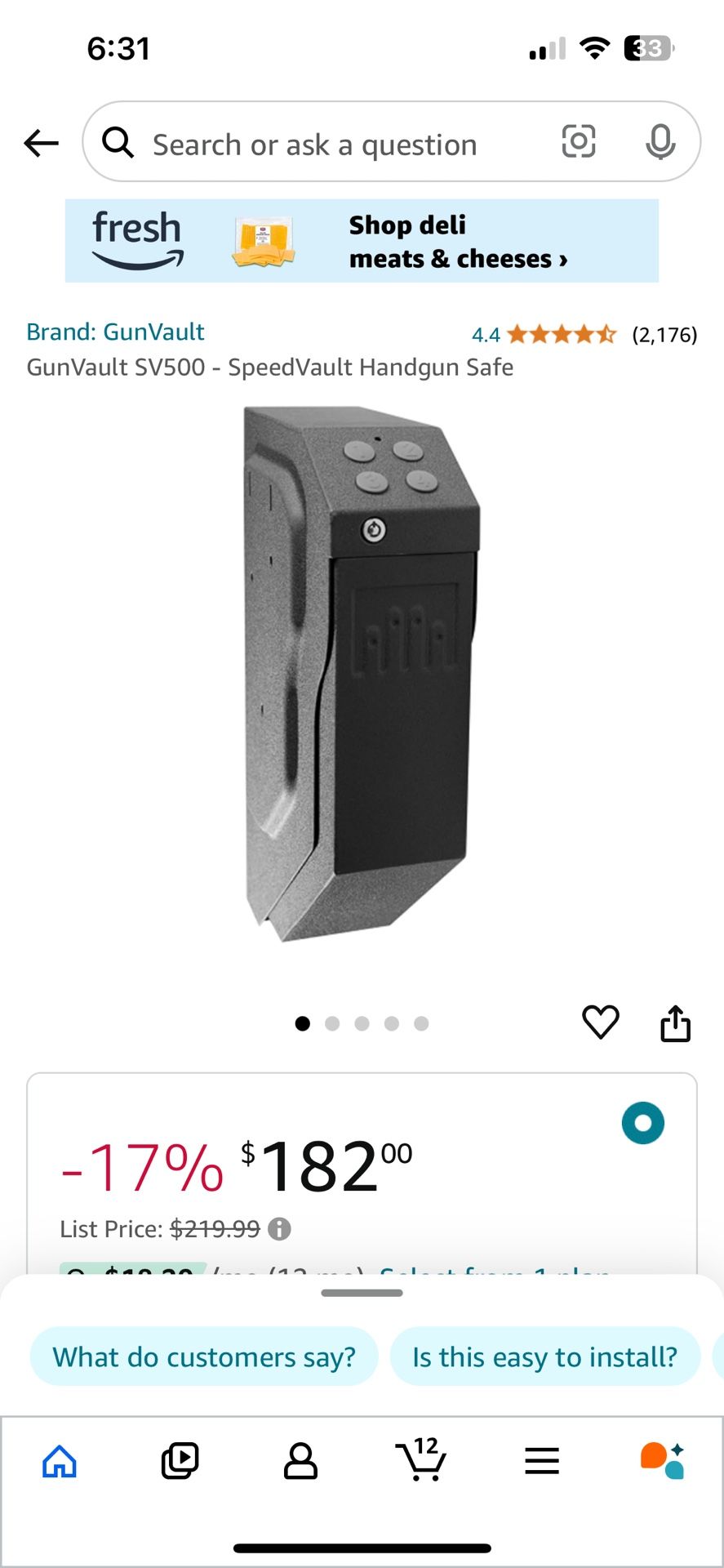 Speed Vault Gun Safe