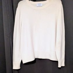 Sweater Old Navy Woman's XXL Off White Cream Color Crew Neck Sweater 