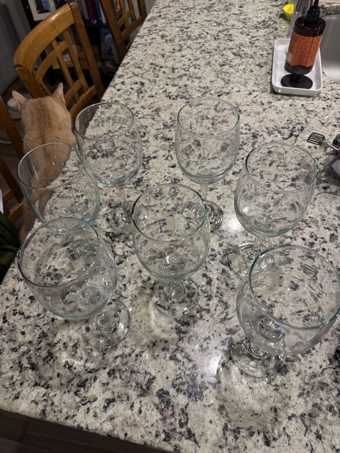 7 Red Wine Glasses