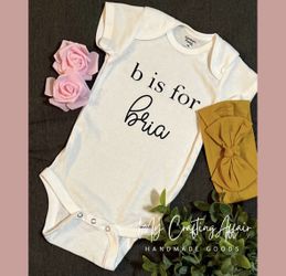Customized Baby Onesie With Nylon Headband