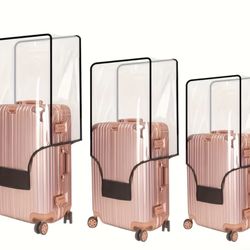 🧳 5 pcs New 20” Suitcase Covers – Clear PVC Travel Protector