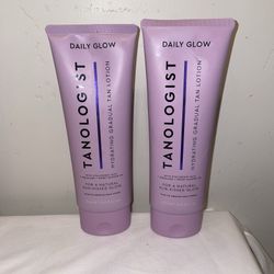 2-Pack Tanologist Daily Glow Hydrating Gradual Tan Lotion Fair To Medium 8.4oz