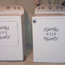 Whirlpool Washer And Dryer 