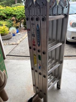 Werner Articulated Ladder With Stabilizer