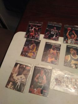 In good condition basketball cards