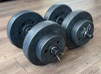 Adjustable Dumbbell Set with Weight Plates
