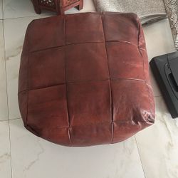 Leather Footstool