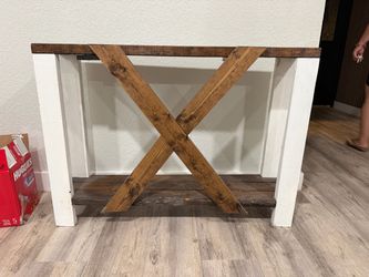 Farmhouse Wood Console Table