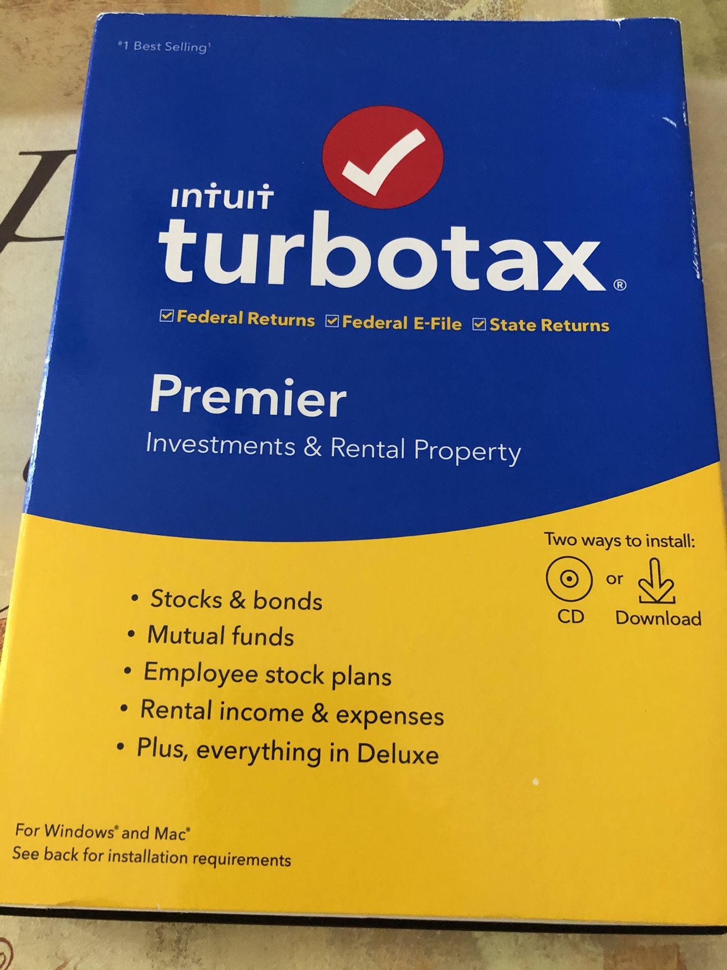 2019 , 2020 and 2021 Premier TurboTax