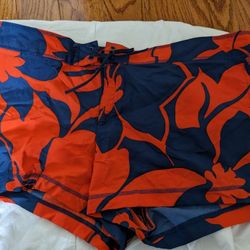 NEW Lands End Canvas Board Shorts Women's Size 14