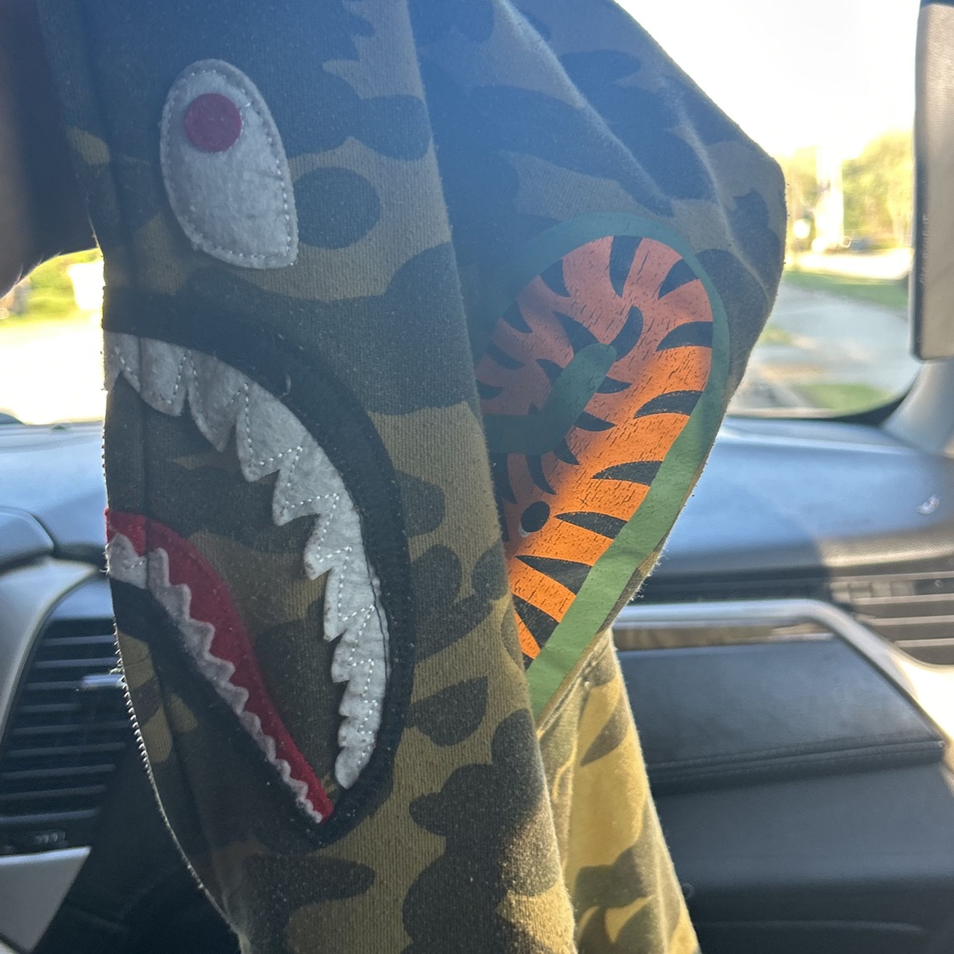 Bape Camoflage green hoodie