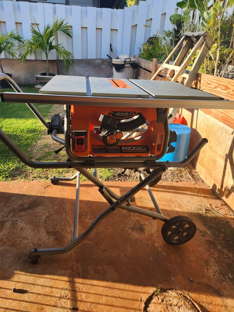 Table Saw with Stand