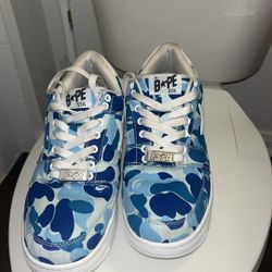 Bape Shoes Blue In White Size 10