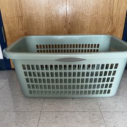 Mint Green Laundry Basket 