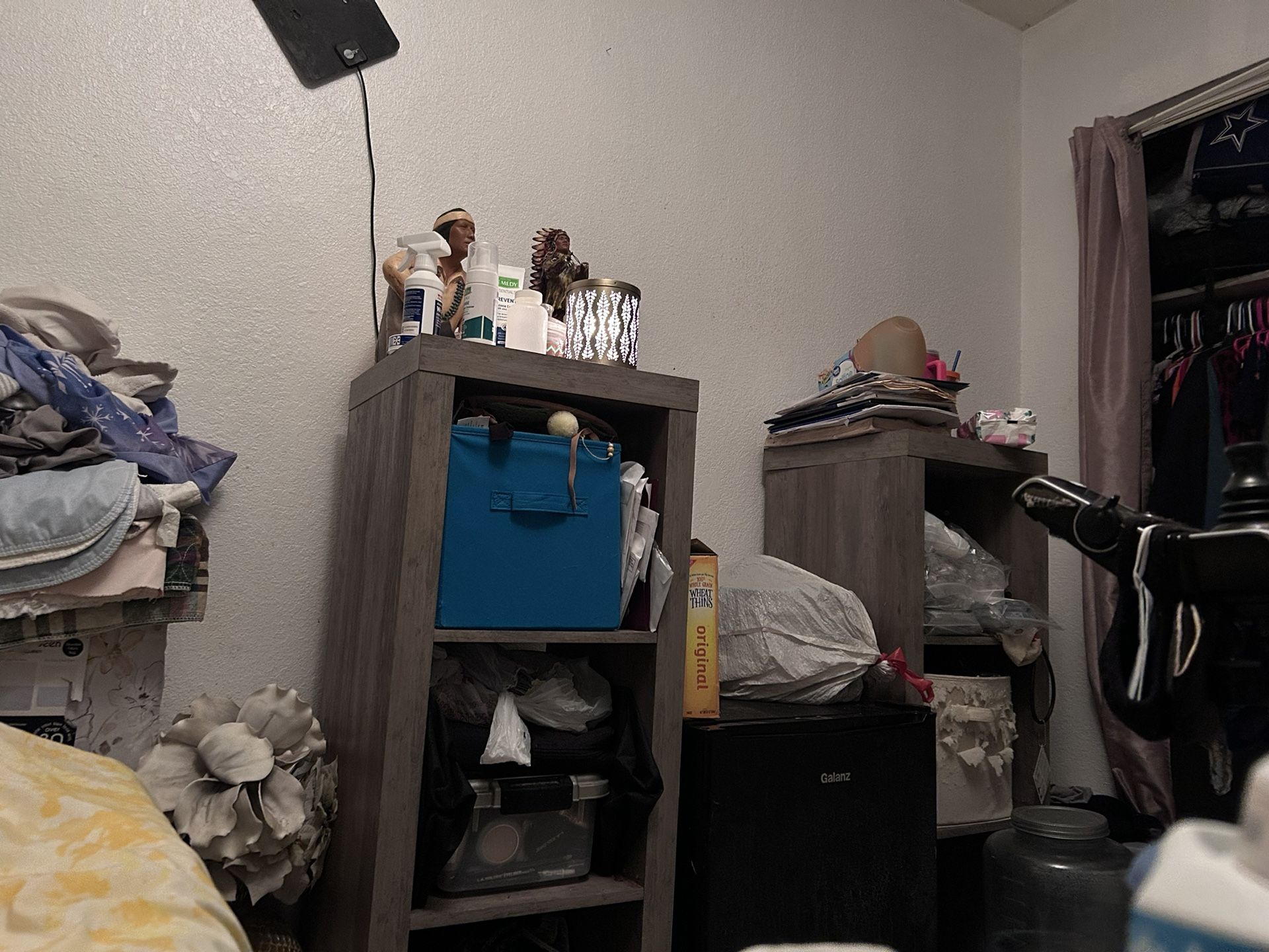 I Have Tall Brown Shelf For Free I Have Cubby Two Of Them Only $10 For Both I Have Dallas Cowboy Cooler Bag For $15 I
