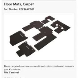 Kia Carnívar 2023 Carpet