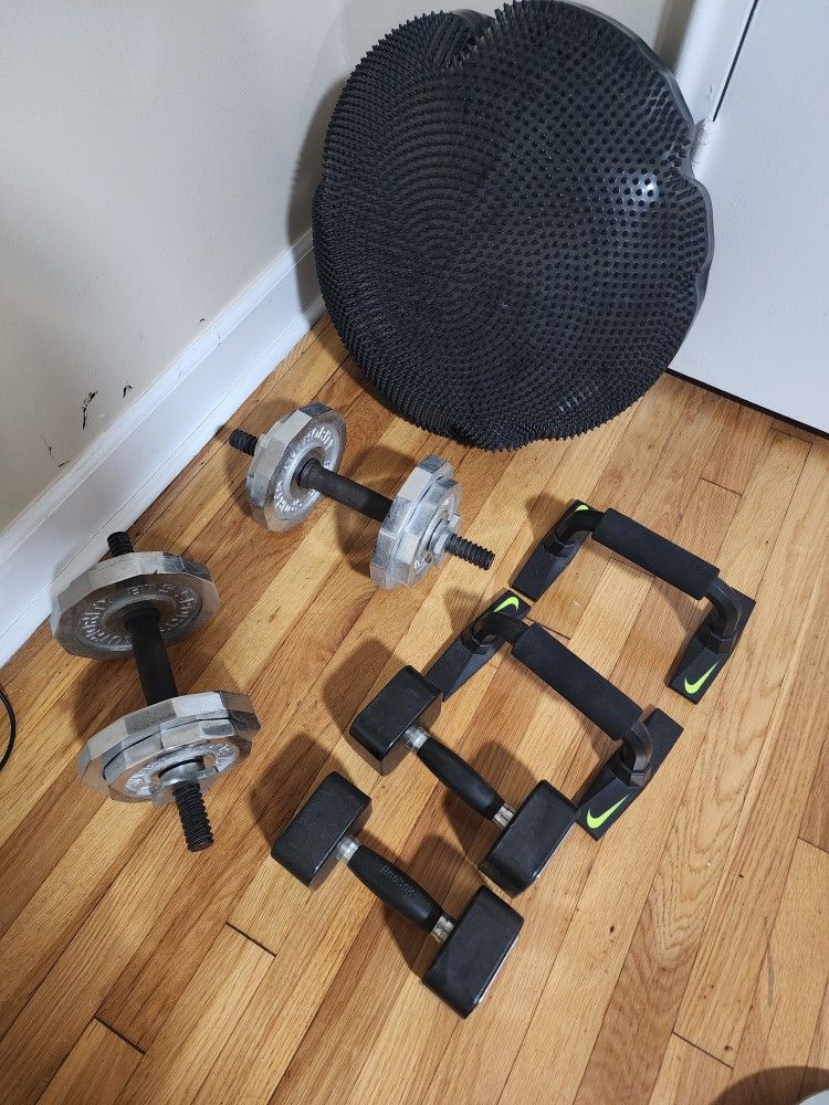 Home Weights And Misc Workout Equipment