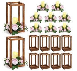 MUST GO! 10 Complete Wedding Lantern Centerpieces – Assembled – $70