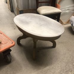 Marble Top Side Tables & Coffee Table 