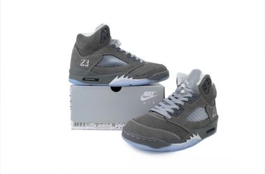 Jordan grey wolf 5 size 10
