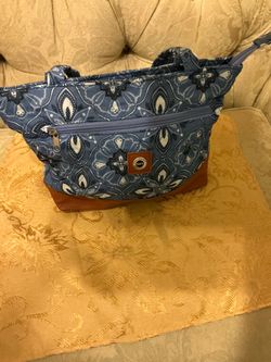 Stone NY Quilted like blue shoulder strap