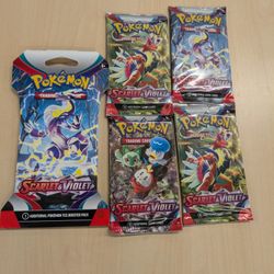 Scarlet And Violet Booster Packs 