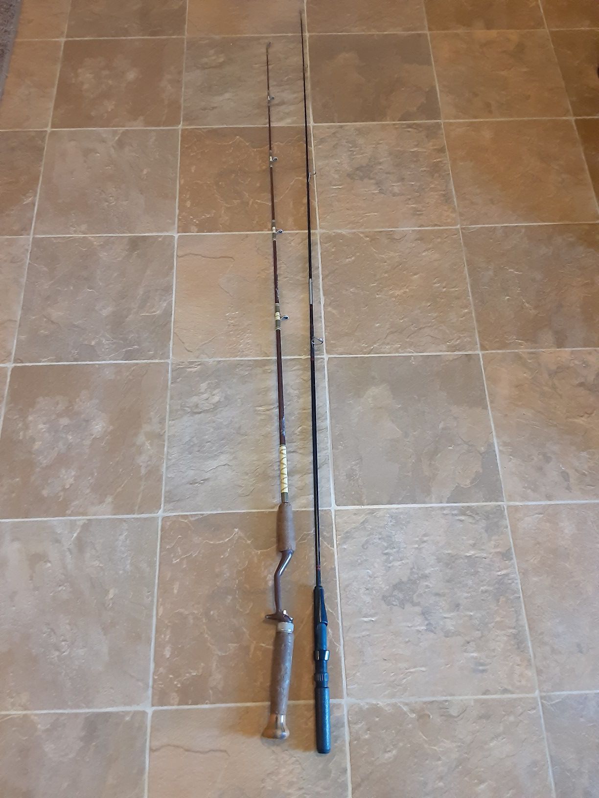 Vintage Zebco fishing rods