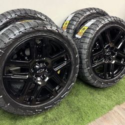NEW 22 inch gm style wheels wrapped in rbp 285/45r22 tires