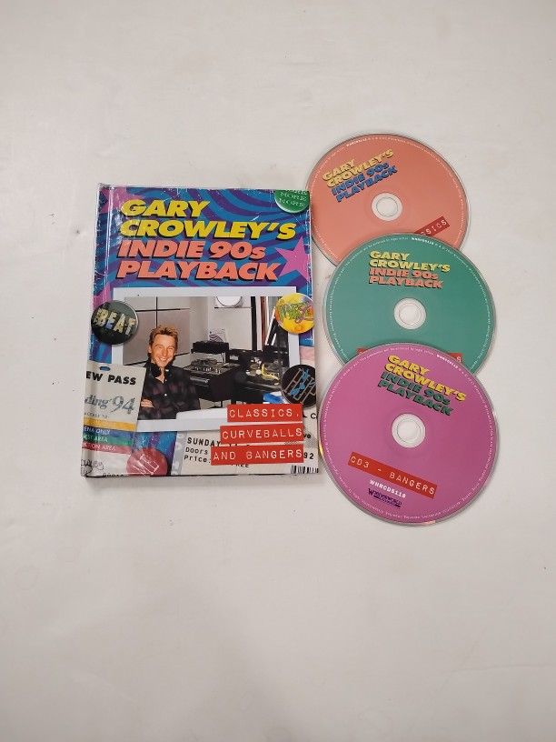 LN Gary Crowley's 3 CDs Indie 90s Playback Classics Curveballs & Bangers