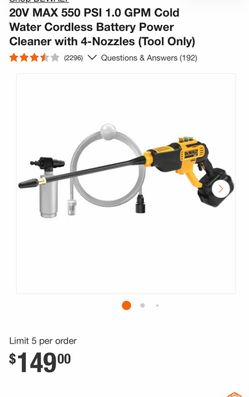 DEWALT 20V MAX Cordless Power Cleaner