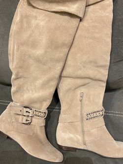 BCBG Generation Women’s Tall Tan Suede Boots- Size 8.5