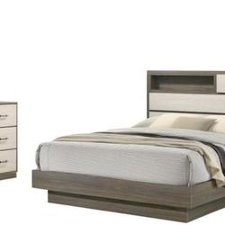 4pcs Fenrac King Size Bedroom Set