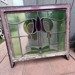 Antique Stained Glass Window 