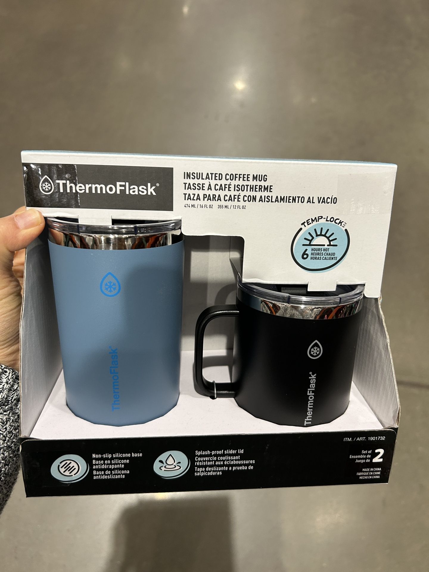 NWT ThermoFlask Coffee Mug 2pcs Set