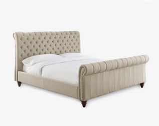 Ashley Upholstered Queen Sleigh Bed