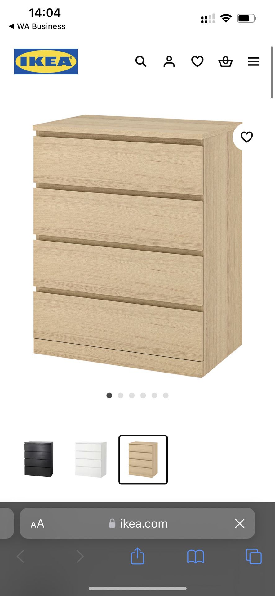 Malm Dresser IKEA 